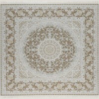 Иранский ковер Shahname 1200 124 Бежевый квадрат